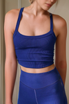 Athletic Ribbed Cropped Cami Top