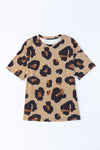 PACK25219373-20-1, PACK25219373-20-2, Leopard Boyfriend Print Loose T Shirt