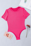 PACK6421365-6-1, Rose Rhinestone Allover Round Neck Short Sleeve Bodysuit