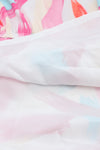 PACK6115787-10-1, Pink Brush Stroke Printed Smocked Ruffle Tiered Dress