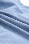 PACK786324-4-1, Sky Blue Buttoned Long Sleeve Denim Mini Dress