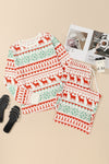 LC15692-P1-S, LC15692-P1-M, LC15692-P1-L, LC15692-P1-XL, White Christmas Print Pullover and Pants Lounge Set