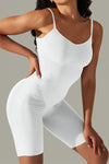 LC260343-P1-S, LC260343-P1-M, LC260343-P1-L, LC260343-P1-XL, White Daily Bodycon One Piece Yoga Bodysuit