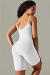 LC260343-P1-S, LC260343-P1-M, LC260343-P1-L, LC260343-P1-XL, White Daily Bodycon One Piece Yoga Bodysuit