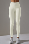 PACK265428-P1-1, White High Waist Ankle-length Yoga Pants