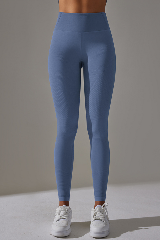 PACK265428-P604-1, Ashleigh Blue High Waist Ankle-length Yoga Pants