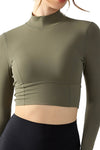 LC264628-P1609-S, LC264628-P1609-M, LC264628-P1609-L, LC264628-P1609-XL, Moss Green Cut-out Daily Active Yoga Top