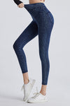 LC265437-P905-S, LC265437-P905-M, LC265437-P905-L, LC265437-P905-XL, Sail Blue Vintage Wash Pocketed Athleisure Jeggings