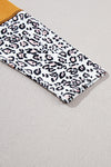 PACK25223364-P2014-2, Vitality Orange Leopard Print Waffle Knit Patchwork Top