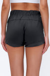 PACK265470-P2011-1, Dark Grey Solid Color Drawstring Waist Quick Dry Active Shorts