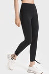 PACK265471-P2-1, Black Drawstring Ankle Wide Waistband High Workout Leggings