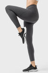 PACK265472-P2011-1, Dark Grey Exposed Stitching Patchwork Cropped Active Leggings
