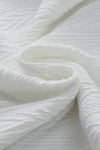 PACK25223857-P1-1, White Round Neck Drop Shoulder Textured Knit Top