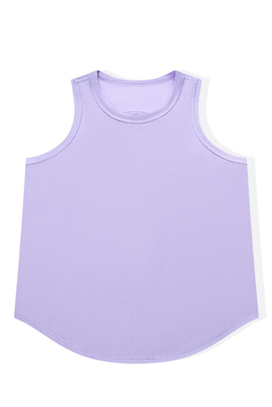 PACK264695-P708-1, Orchid Petal Solid Breathable Racerback Yoga Tank Top