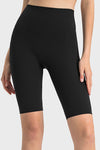 PACK265483-P2-1, Black High Waist Tummy Control Seamless Active Shorts