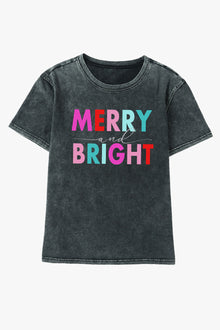  PACK25224926-2-1, Black MERRY and BRIGHT Mineral Wash Crewneck T Shirt