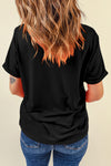 PACK25224250-2-1, Black Valentine Two Tone Sequined Heart Shaped Graphic T Shirt