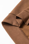 PACK25317260-P5017-1, Dark Brown Rhinestone LOVE Pattern Ribbed Edge Sweatshirt