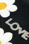 PACK25317267-P2-1, Black Floral Embroidered LOVE Graphic Sweatshirt