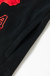 PACK25317268-P2-1, Black Lucky Dragon Graphic Patch Pullover Sweatshirt