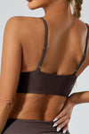 PACK264748-P4017-1, Desert Palm Twisted Ruched Sports Bra