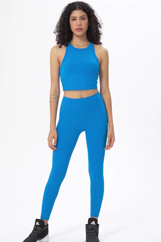 PACK264759-P305-1, Blue Sports Racerback Cropped Tank