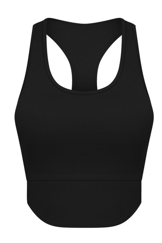 Racerback Longline Yoga Sports Tank Top