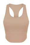 PACK264763-P4016-1, Light French Beige Racerback Longline Yoga Sports Tank Top