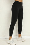 PACK265541-P2-1, Black Solid Color High Waist Butt Lifting Sports Leggings