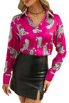 PACK2554440-P620-1, Rose Lively Leopard Print Button Front Shirt