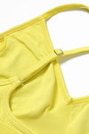 PACK2611638-P7-1, Yellow Criss Cross Bra and High Waist Flare Pants Active Set