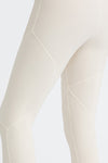 PACK265543-P6016-1, Parchment Exposed Seam Textured Cross Waist Gym Leggings