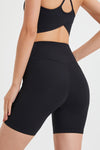PACK265544-P2-1, Black Tailored High Waist Buttock Lifting Fitness Shorts