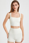 PACK264779-P1-1, White Square Neck Cutout Back Crop Yoga Tank Top