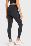 PACK265527-P2-1, Black Wide Waistband Seamless Ankle Leggings
