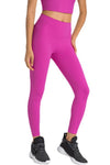 PACK265527-P6-1, Rose Red Wide Waistband Seamless Ankle Leggings