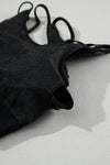 PACK2611500-2-1, Black Strappy Mix Pattern Cutout Bra and Shorts Set