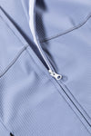 Side Pockets Zipper Mock Neck Workout Jacket