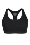 Wide Straps Hollow Out Back Cropped Gym Bra