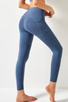 Real Teal Seamed High Waist Active Leggings With Pockets
