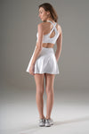 White Cross-Back Cut-Out Tennis Dress (LA-TD003_WHITE)