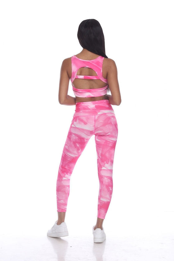 PINK CLOUD UP IN THE CLOUDS ACTIVE PRINT LEGGING (PS007P_PINC)