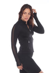 Black La Figure Athletic Jacket (6030_black)