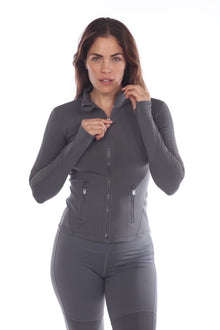  Charcoal La Figure Athletic Jacket (6030_chrco)
