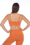 Orange Cotton Rib Lounge Sport's Bra (la-rib-sb004_orang)