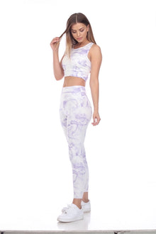  CROSSED TIE DYE ABSTRACT LEGGING (PS013P_PUCTD)